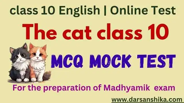 The cat mcq mock test class 10 English